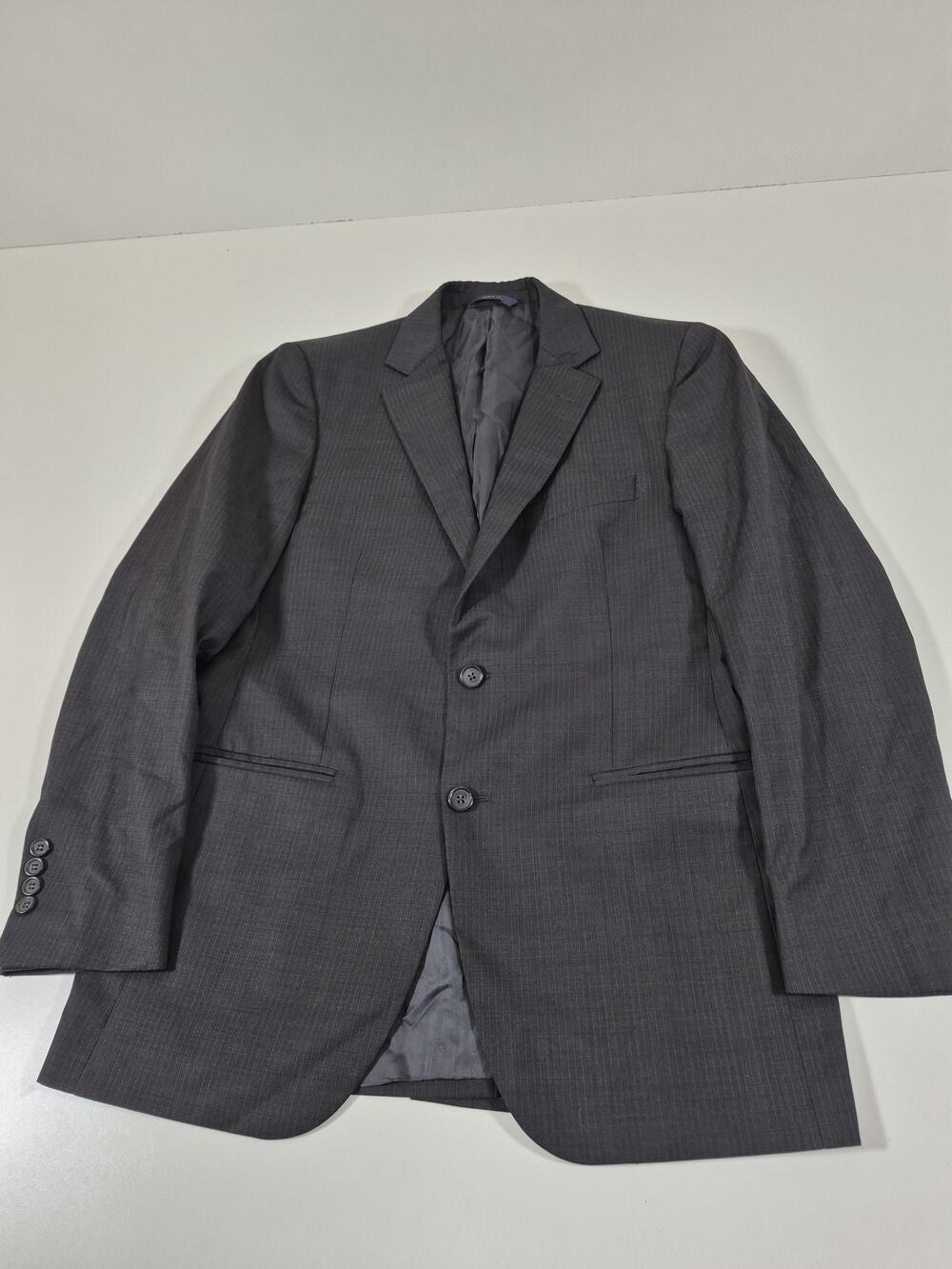 Brooks Brothers Suit Jacket Mens 39R Gray Wool 1818 Fitzgerald VBC Italy